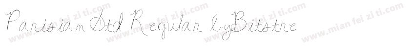 Parisian Std Regular byBitstream字体转换
